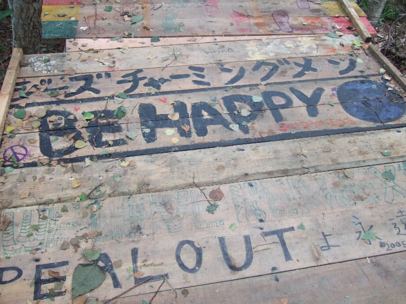 板の色が新しく、04年のフジロックフェスティバル終了後から05年開催までに作られたと思われる板。