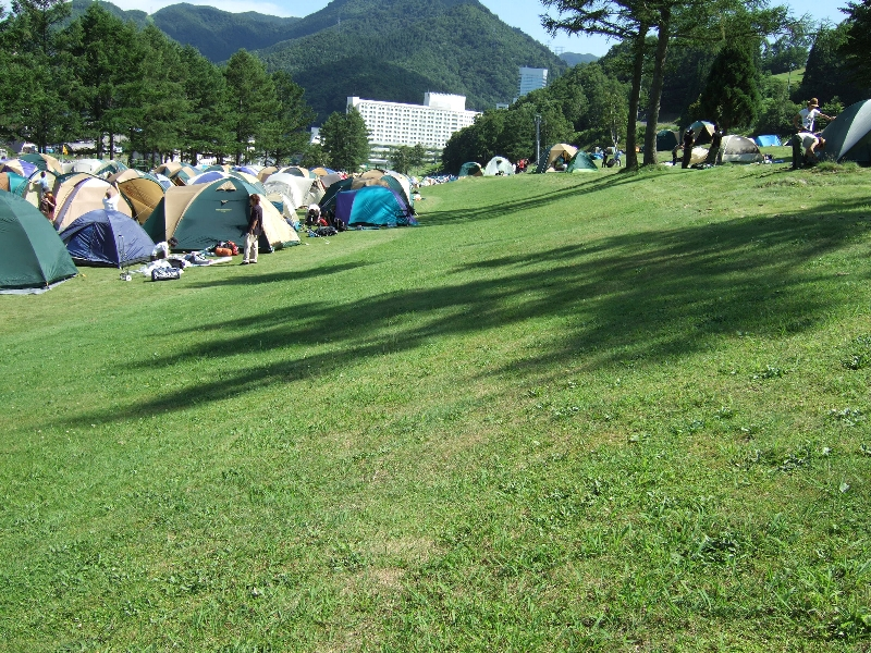 やはり傾斜地はみんな避けます。