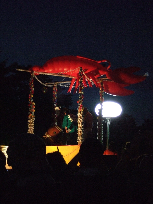 前夜祭でのやぐら。