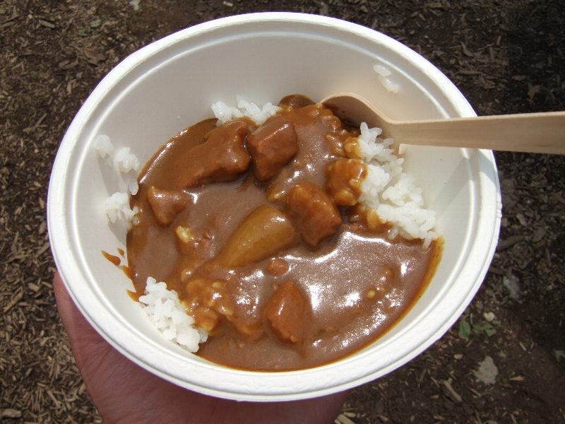 ところ天国。森のハイジカレー、値段不明。500円くらいか。