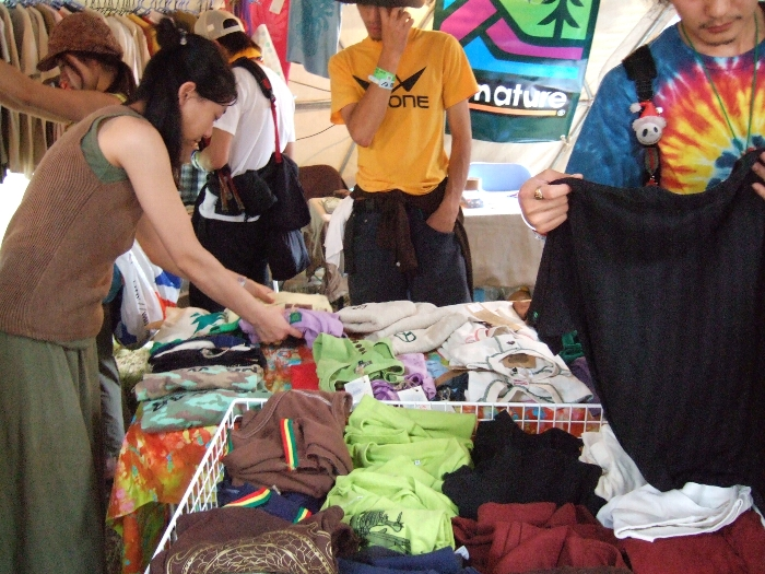 ヘンプ・ドームの中。