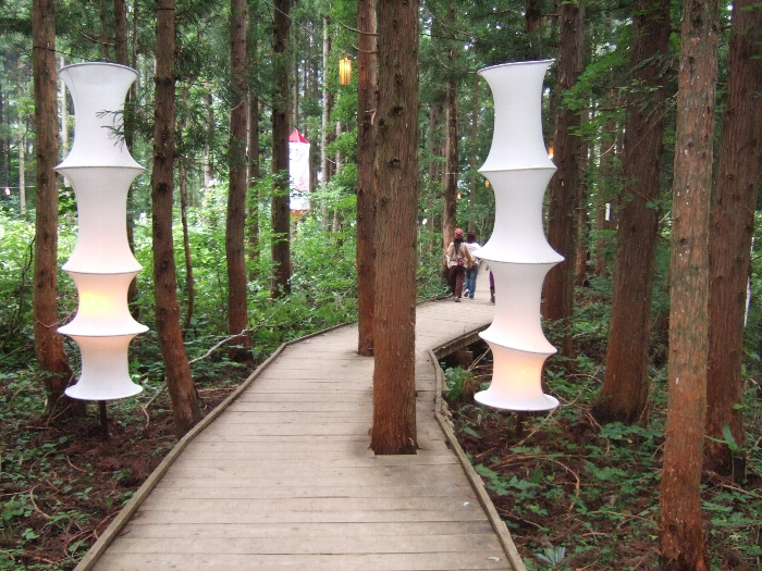 途中にあるオブジェ。