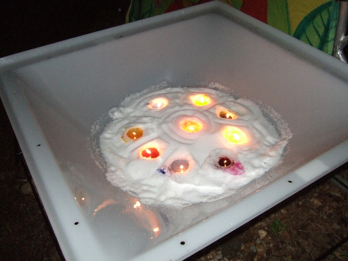 キャンドルライトその2。フラッシュをたきました。