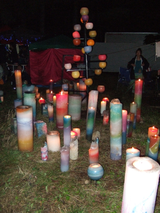 キャンドルライトその4。雰囲気が出ないのでフラッシュは使わない方がいいという写真。