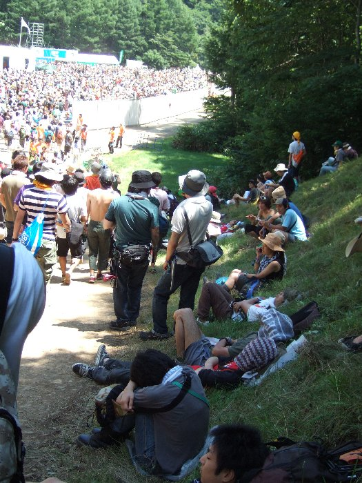 定番の避暑地。毎年の光景です。