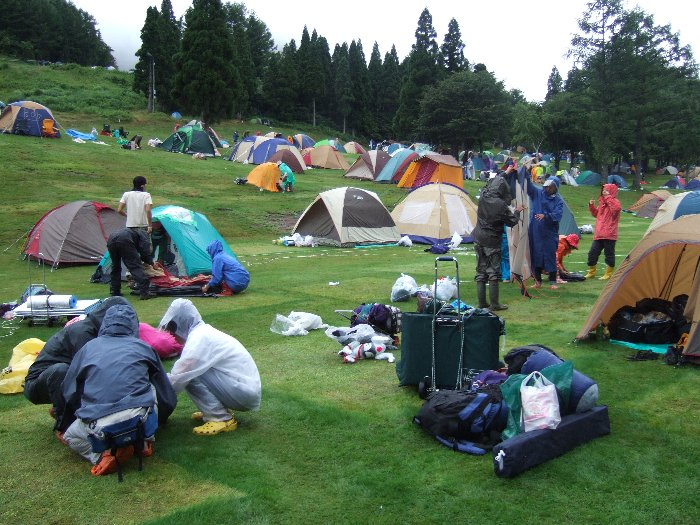 3日目の翌日、月曜日の午前10時ごろ。撤収のピーク時。 