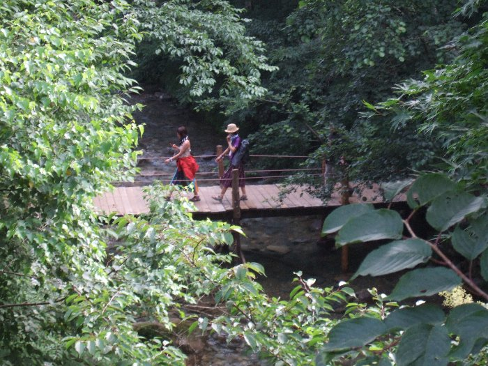 ところ天国、ホワイト・ステージへの通路から見えるみどり橋。