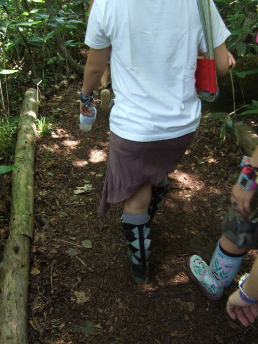 土のボードウォークその2。