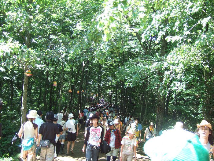 ところ天国の直前でまた明るくなる通路。 