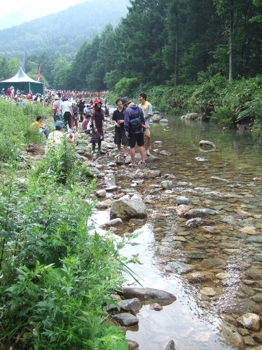 ところ天国の最も川下側。 