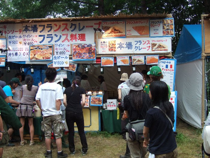 フランスのクレープ店。