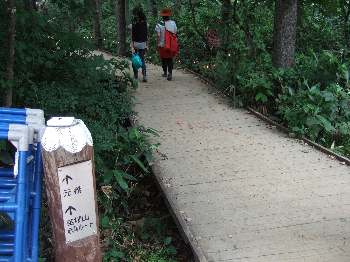 フジロックフェスティバル開催期間中でなくても常設されているボードウォークです。 