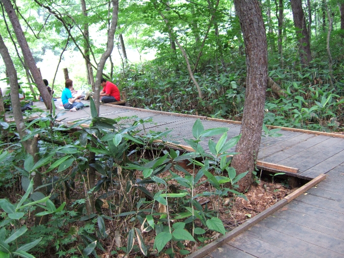 途中にある休憩所。 