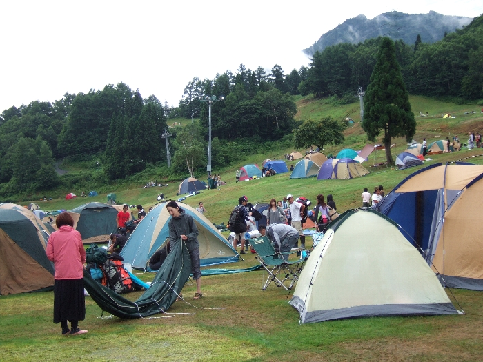 4日目の午前。キャンプサイト。 