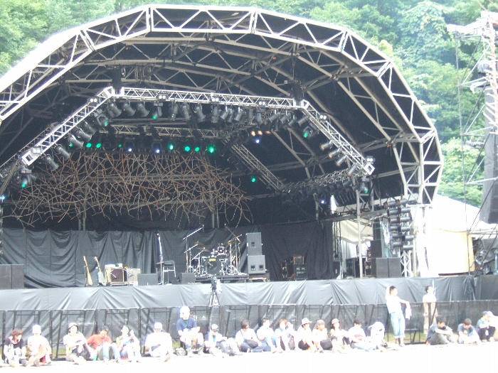 始まる前のステージ。 