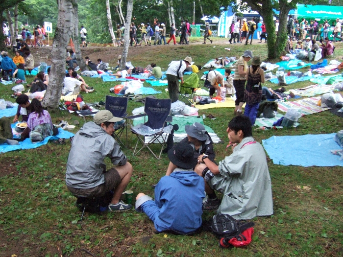 晴れているときはいいが、雨が降ると水没します。 