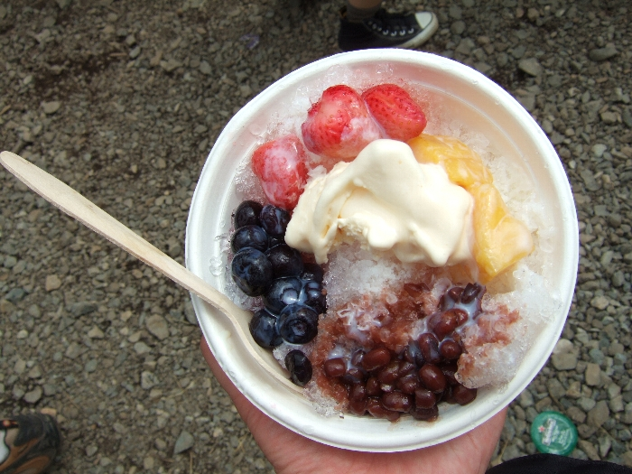 かき氷全部入り。 