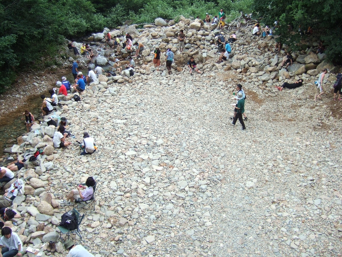 河原の様子その2。 