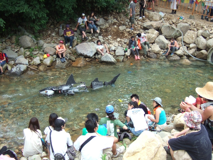 サメのオブジェ。 