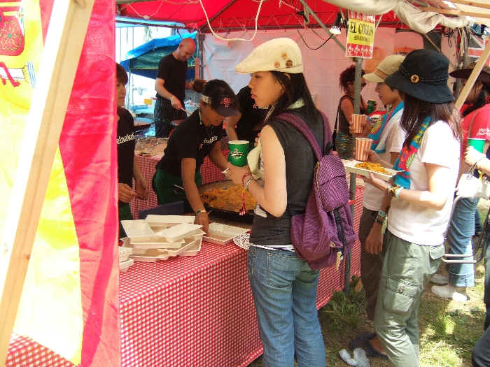 パエリアは安くて比較的ボリュームのあるメニューです。 