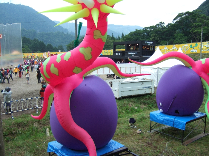 入り口にあるオブジェ。