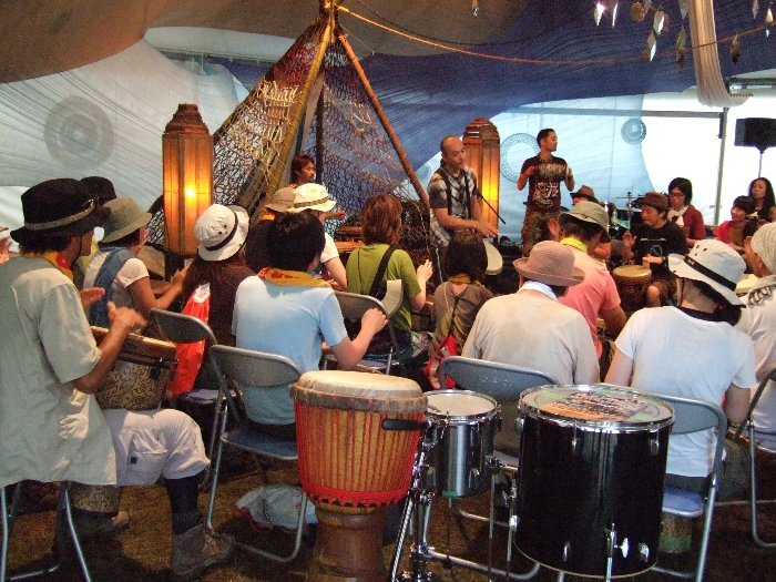 2008年もあったパーカッション講座。