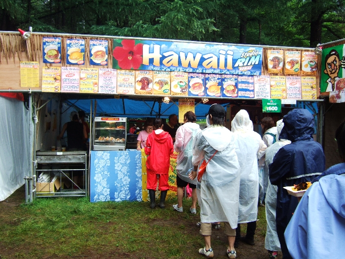 ハンバーガーが人気でした。