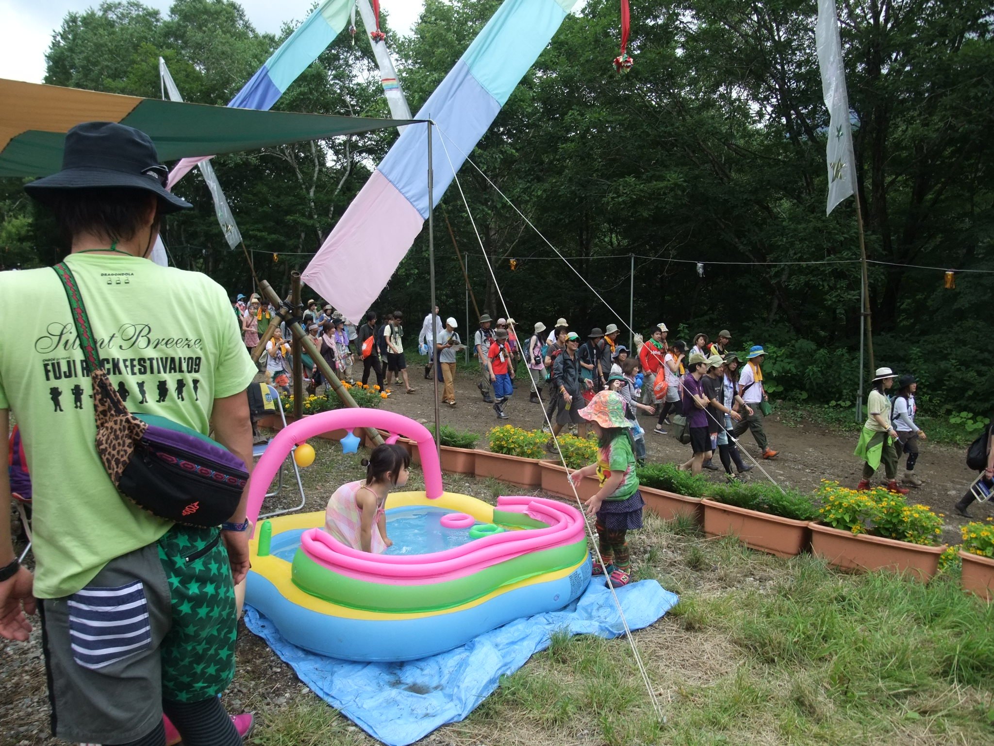 家庭用プール。