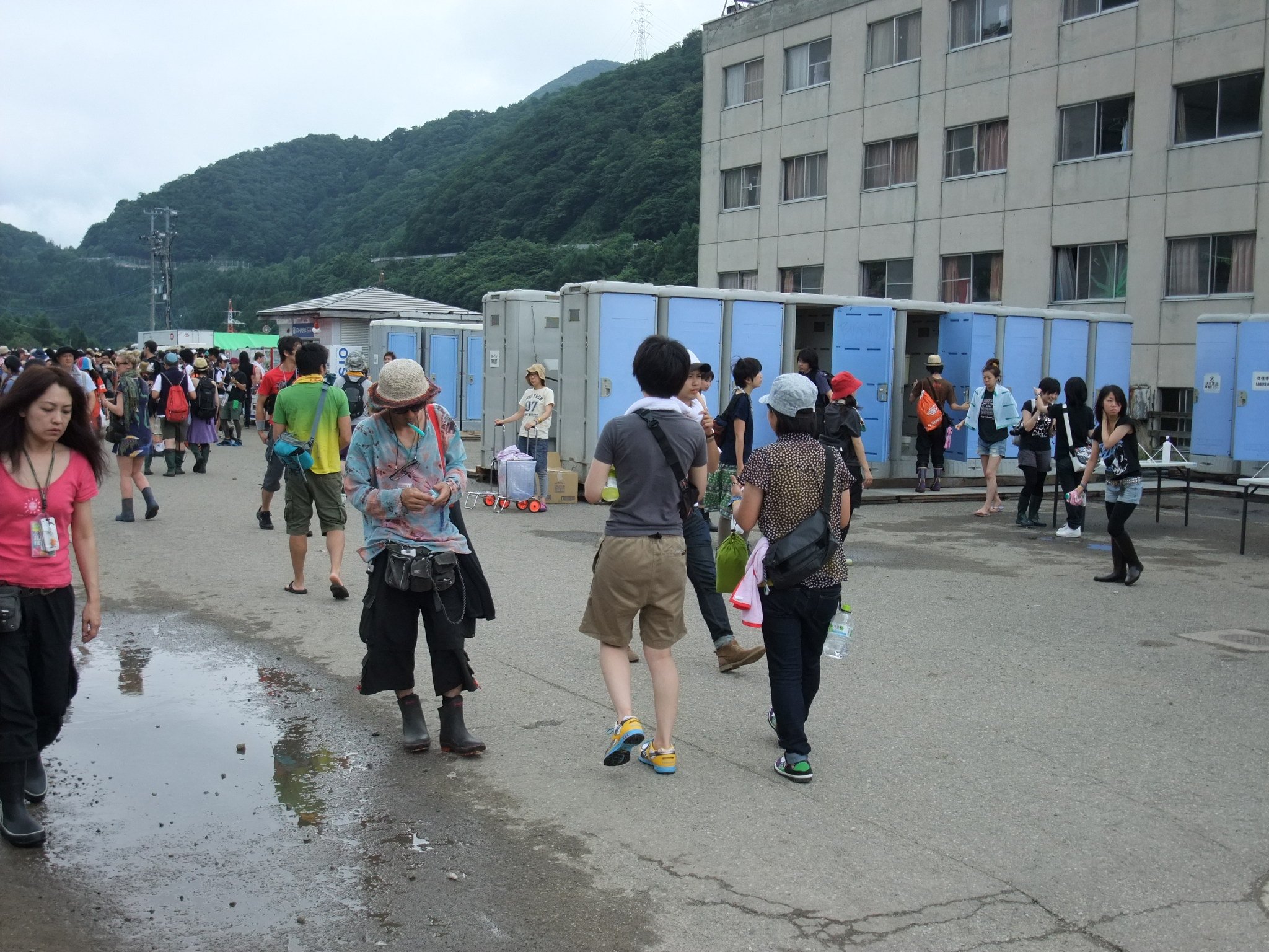 プリンスホテル方面に移動されたトイレ。