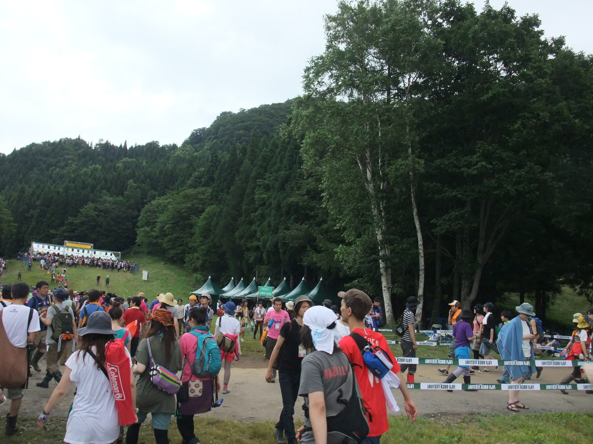 グリーンステージとグッズ売り場の間にあるタワーレコード。