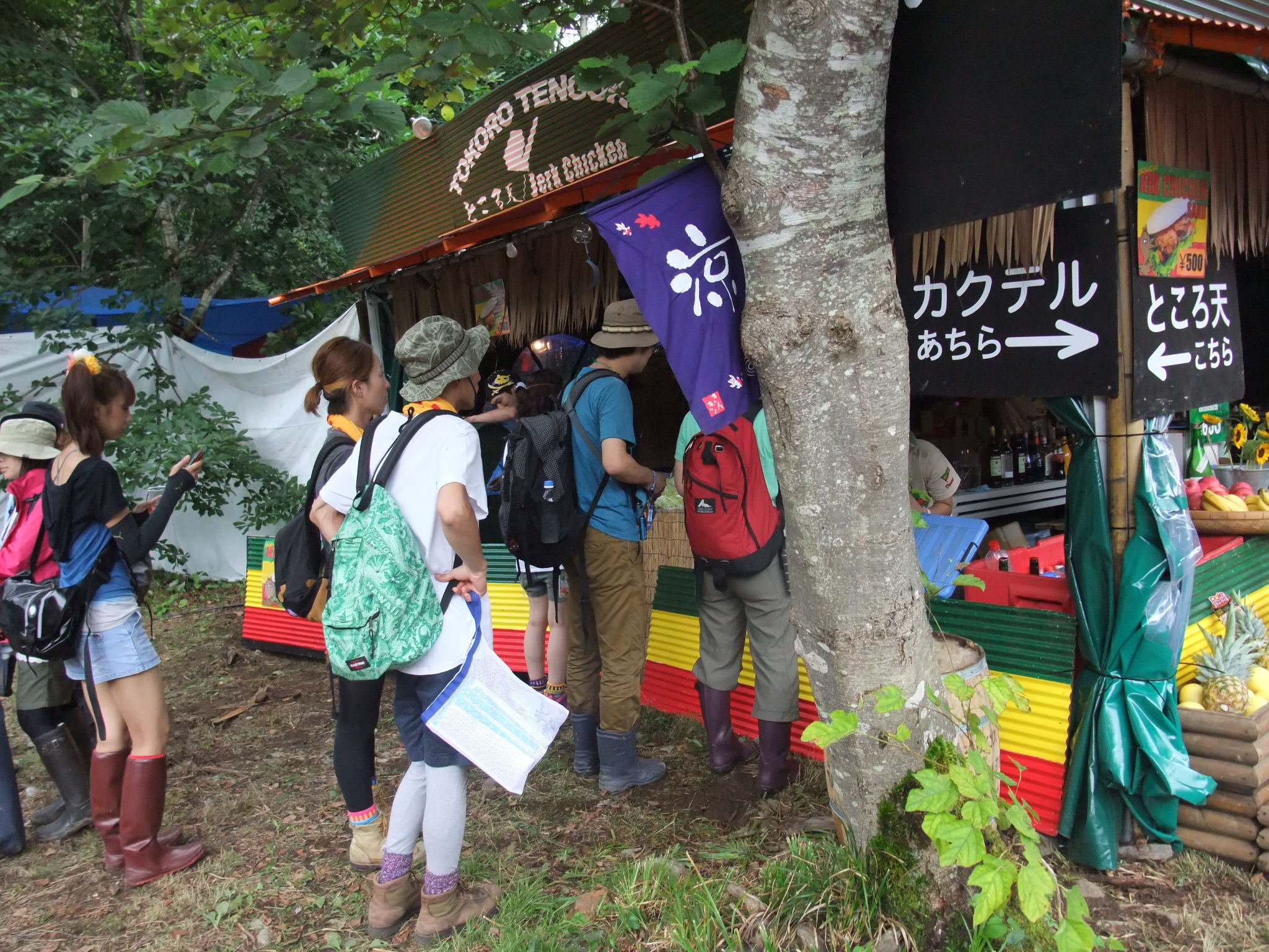 ところ天国バーのところてん売り場。ところてんの表記はところてんまたは心太。