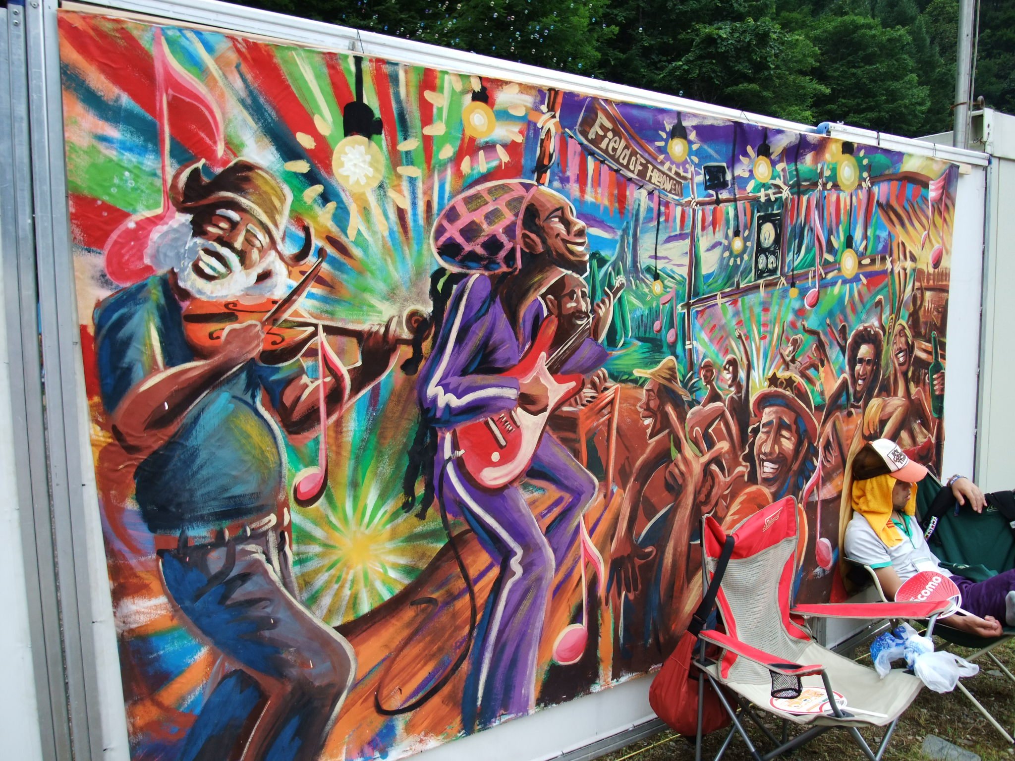 救護所の隣にある絵。