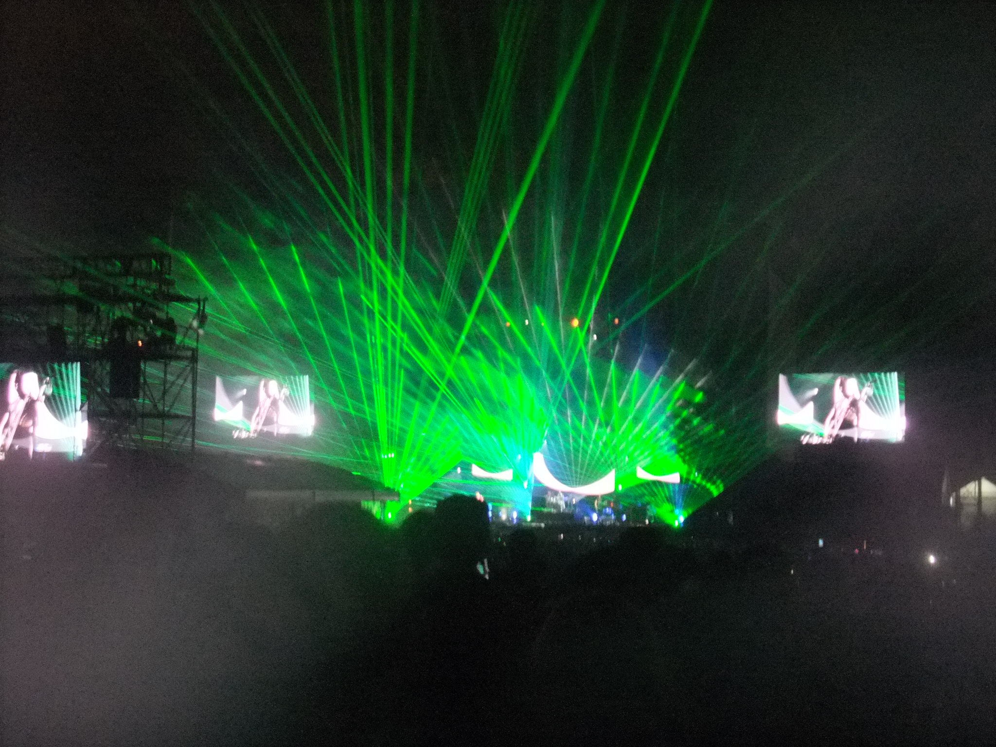 ミューズの光線。この部分が最も派手でした。