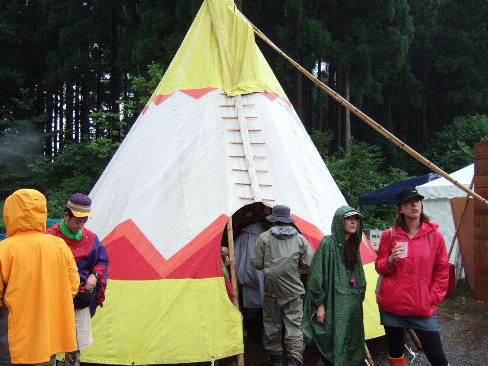 店舗ではないテント。