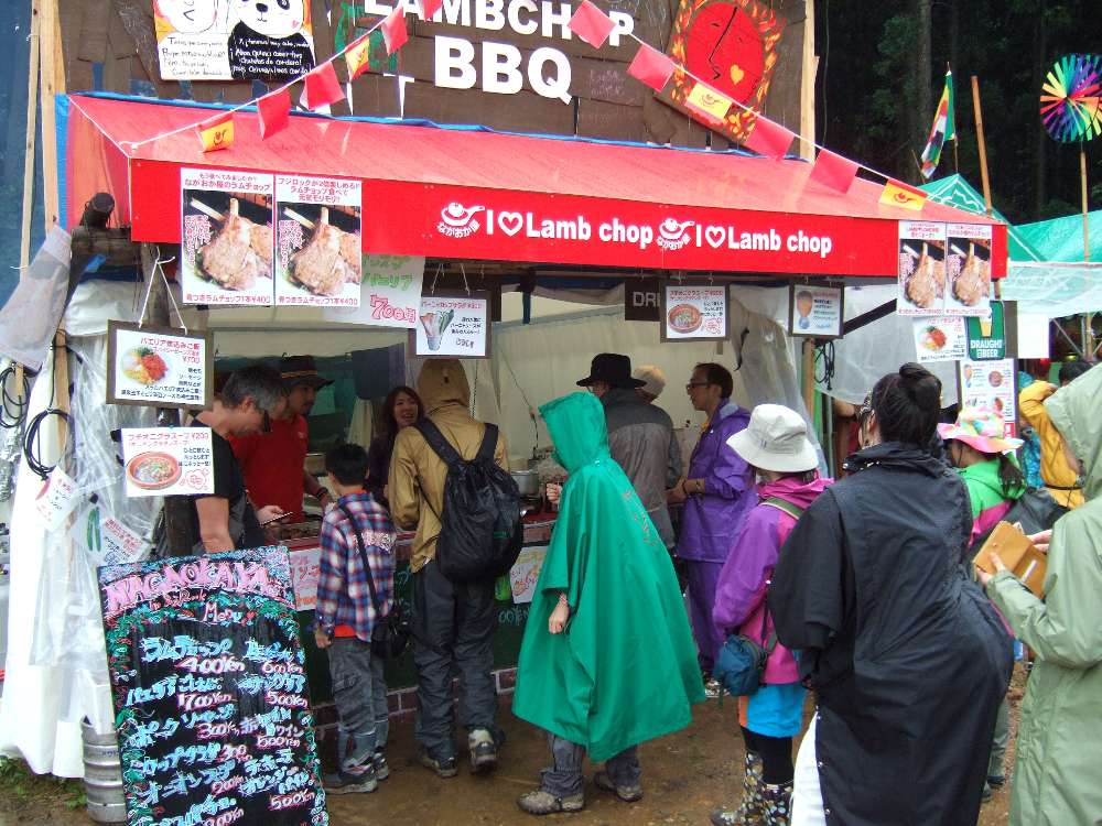 ラムチョップの店。