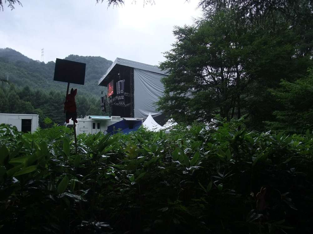 ボードウォークから見えるホワイトステージ。