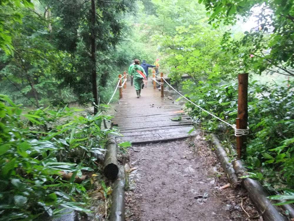 夕方以降はひもがないと危ない。