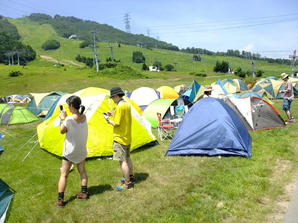 通常のキャンプサイトよりかなり広い。