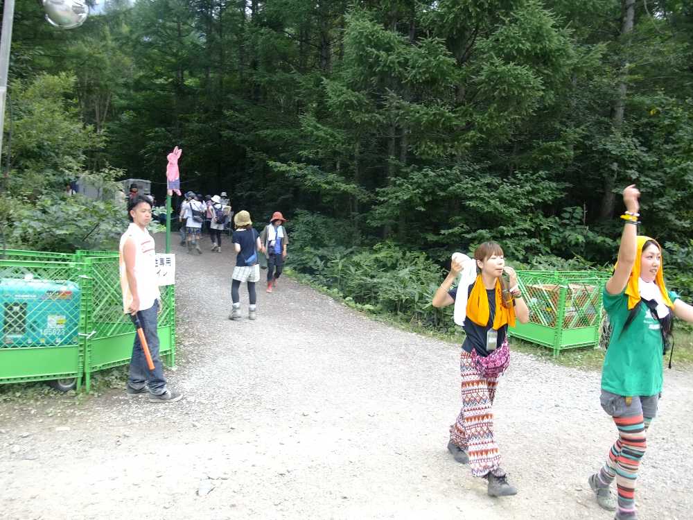 女性専用仮設トイレ。