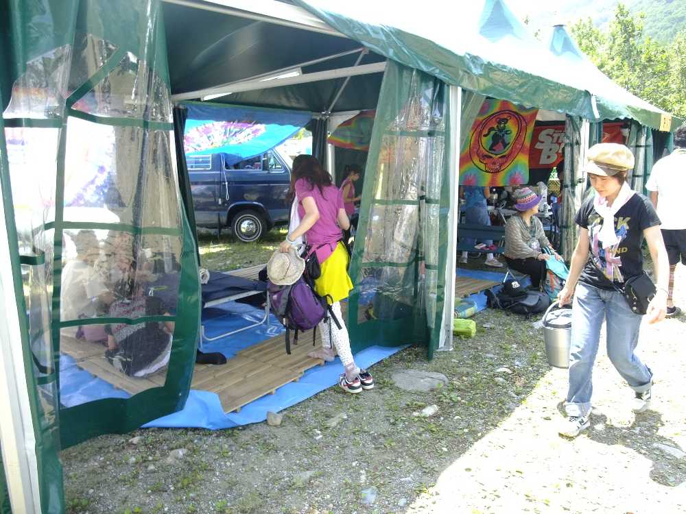 駐輪場利用者の休憩所。