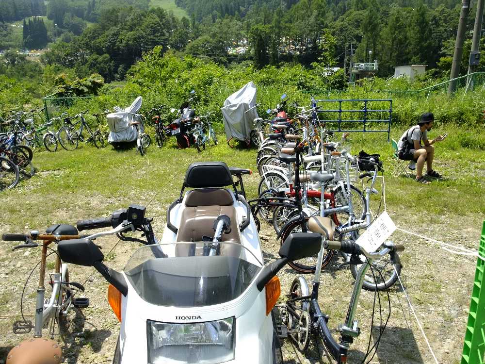 自転車も多い。