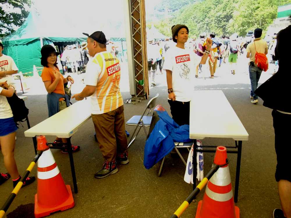 リストバンドチェック。