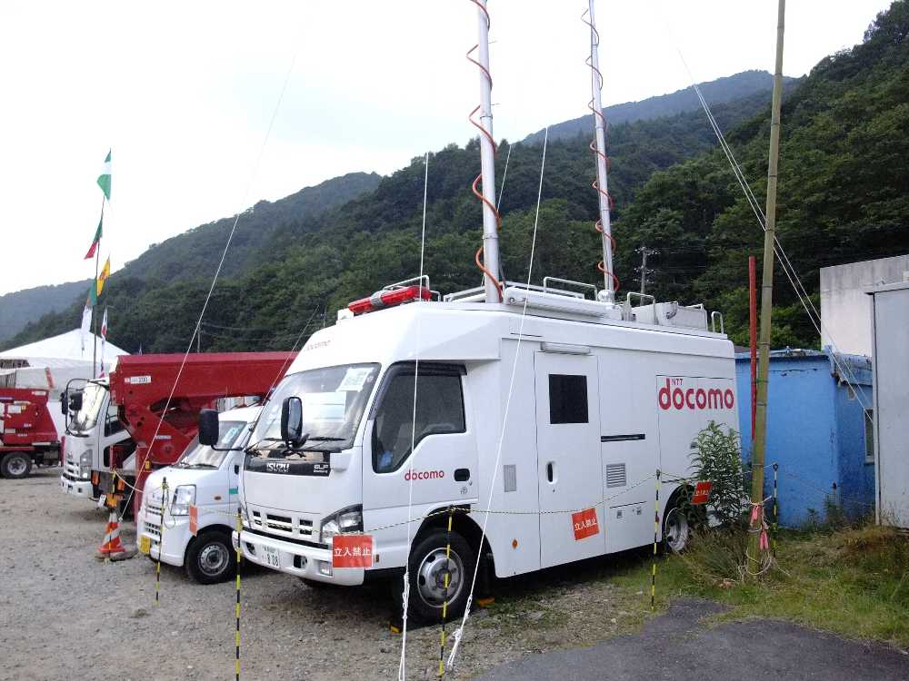 NTTドコモの移動基地局。