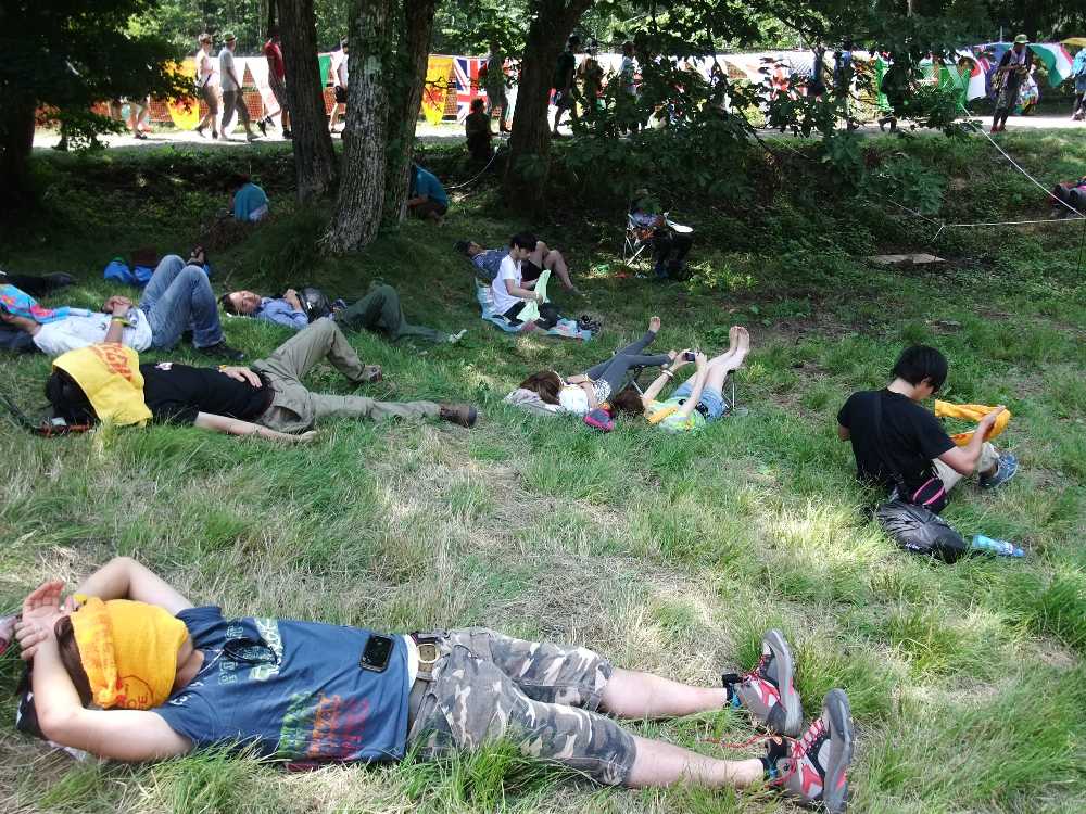 グリーンステージのタワーレコード横。