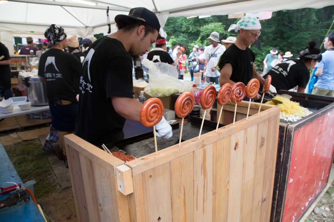 ぐるぐるウインナー。