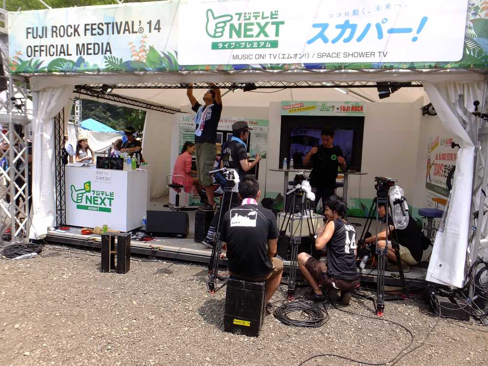 テレビのスタジオ。