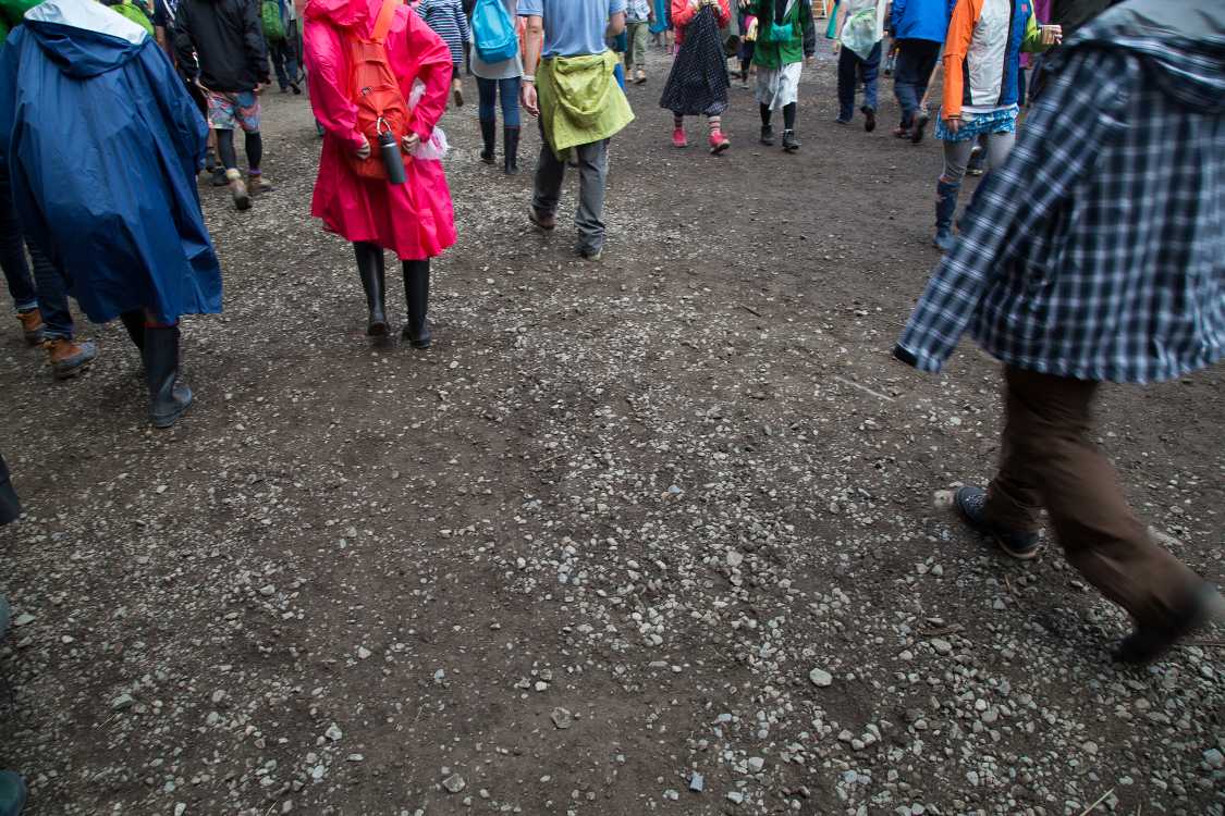 降ったのは日曜の午前中だけとはいえ、水はけは良好。