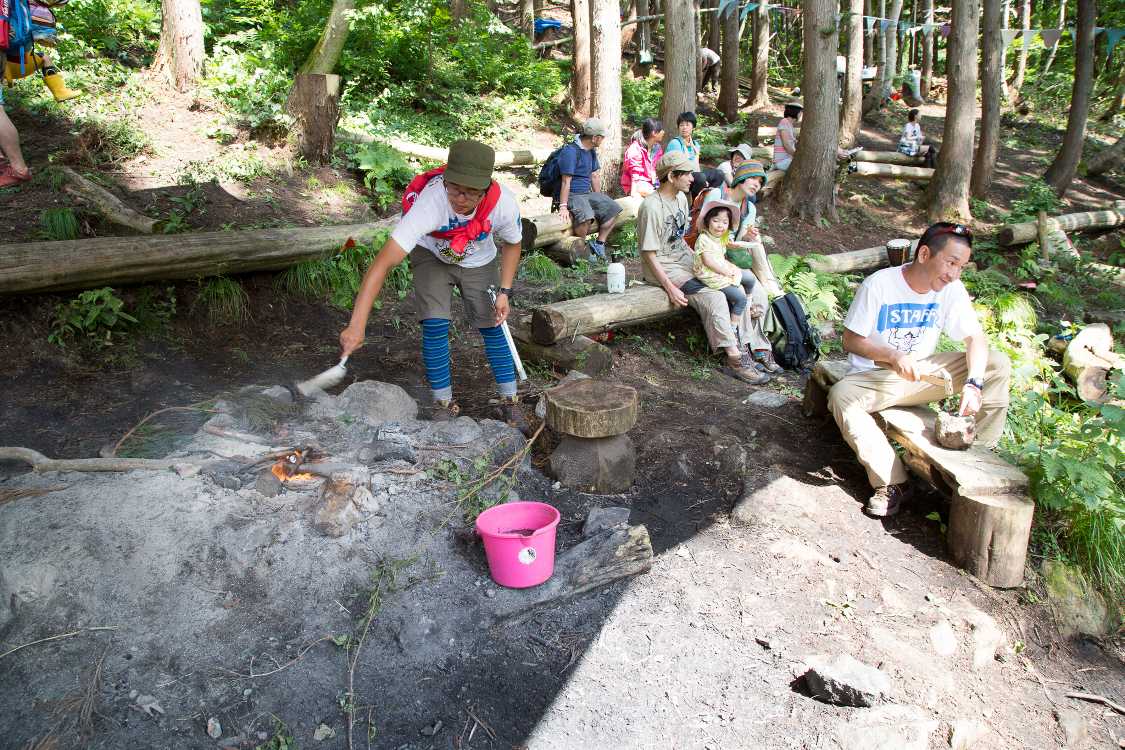 たき火もありました。