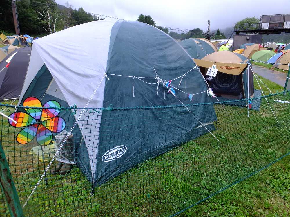 骨休めのテントは過去何度も見たような。