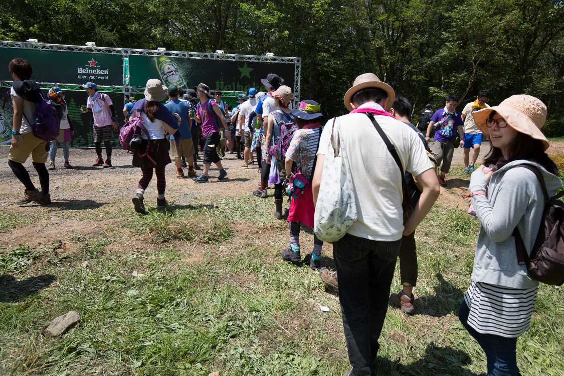 ハイネケンの行列。